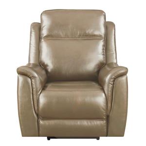 Fauteuil inclinable Bryson de Sunset Trading, appuie-tête et soutien lombaire, beige