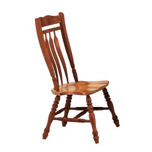 Chaise de salle à manger Oak Selections de Sunset Trading, 42 po x 20.5 po, noyer/chêne clair, ens. de 2