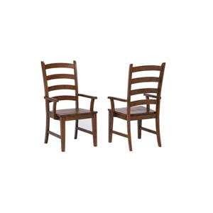 Sunset Trading Simply Brook Dining Chair - 42-in x 23-in - Brown - Set of 2