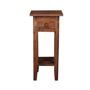 Table d'appoint Shabby Chic Cottage de Sunset Trading, 11,75 po x 25,75 po, bois foncé