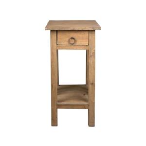 Table d'appoint Shabby Chic Cottage de Sunset Trading, 13,5 po x 24,25 po, chêne antique