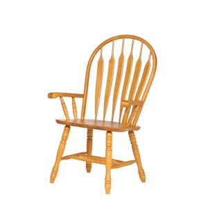 Chaise de salle à manger Oak Selections de Sunset Trading, 41 po x 21.5 po, chêne clair