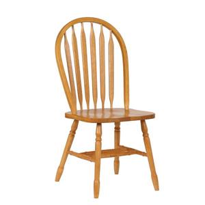 Chaise de salle à manger Oak Selections de Sunset Trading, 38 po x 20 po, chêne clair, ens. de 2
