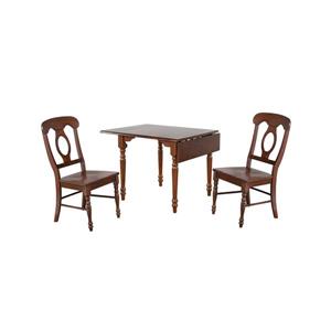 Ensemble de salle à manger rectangulaire Andrews de Sunset Trading, 3 pièces, marron foncé