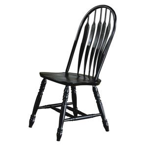 Chaise de salle à manger Black Cherry Selections de Sunset Trading, 41 po, noir antique, ens. de 2
