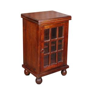 Table d'appoint Shabby Chic Cottage de Sunset Trading, 17 po x 29,75 po, brun brillant