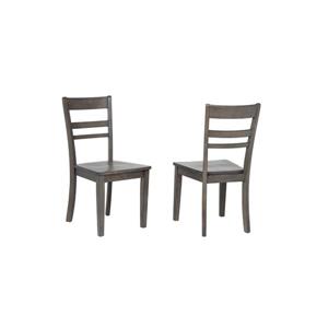 Sunset Trading Shades of Grey Dining Chair - 36-in x 18-in - Grey - Set of 2