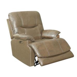 Sunset Trading Baltic Recliner with Headrest and Lumbar Support - Tan