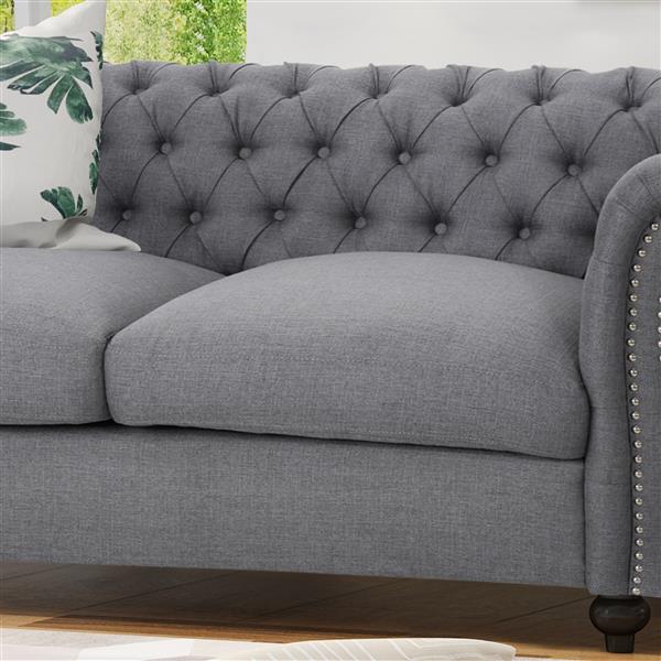 Best Selling Home Decor Somerville Loveseat Sofa - Grey