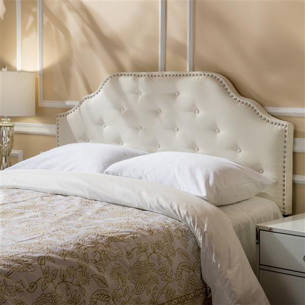 Off white deals queen headboard