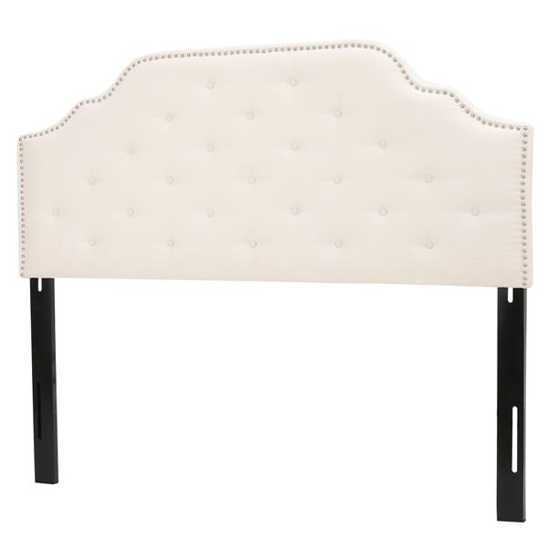 Best Ing Home Decor Topanga Fabric, Off White Queen Size Headboard