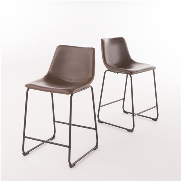 Best Selling Home Decor Gina Vintage Counter Stool - Brown - Set of 2