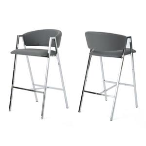 Tabouret Laraine de Best Selling Home Decor, gris, ens. de 2