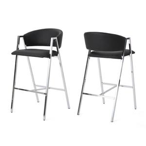 Tabouret Laraine de Best Selling Home Decor, noir, ens. de 2