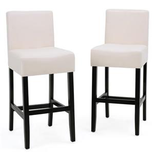Best Selling Home Decor Fern Fabric Bar Stool - Off-white - Set of 2