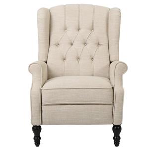 Best Selling Home Decor Estelle Fabric Recliner - Cream
