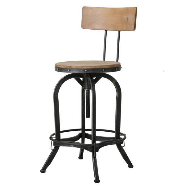 Tabouret de bar en bois Danae de Best Selling Home Decor, noir