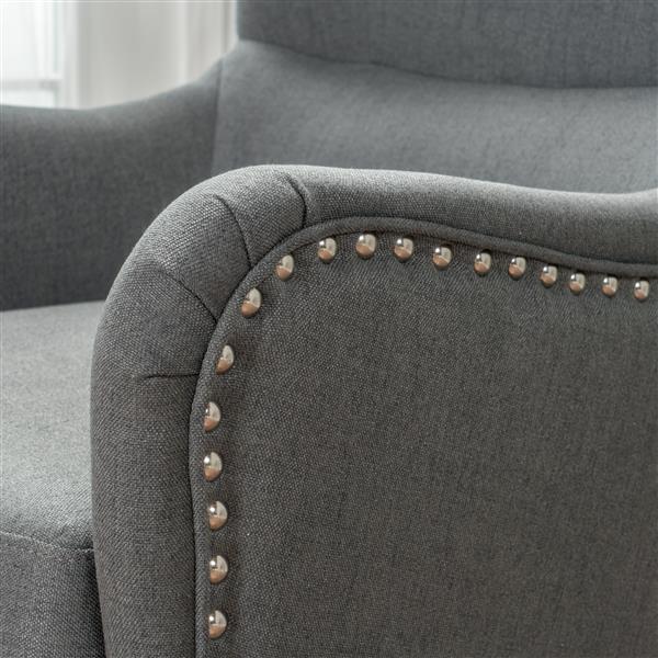 Studded accent chair hot sale