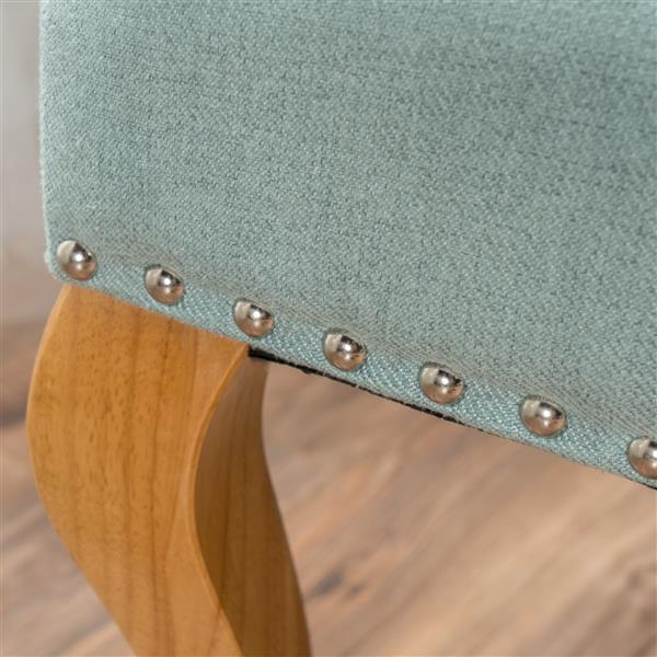 Best Selling Home Decor Bunny Tufted Wingback Loveseat - Fabric - Light Blue