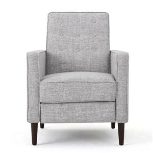 Fauteuil inclinable moderne en tissu Madsion de Best Selling Home Decor, gris pâle