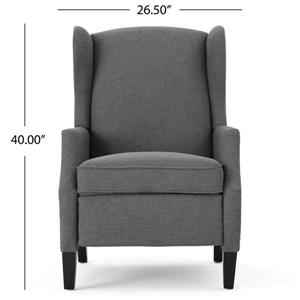 Best Selling Home Decor Scott Traditional Recliner - Dark Gray