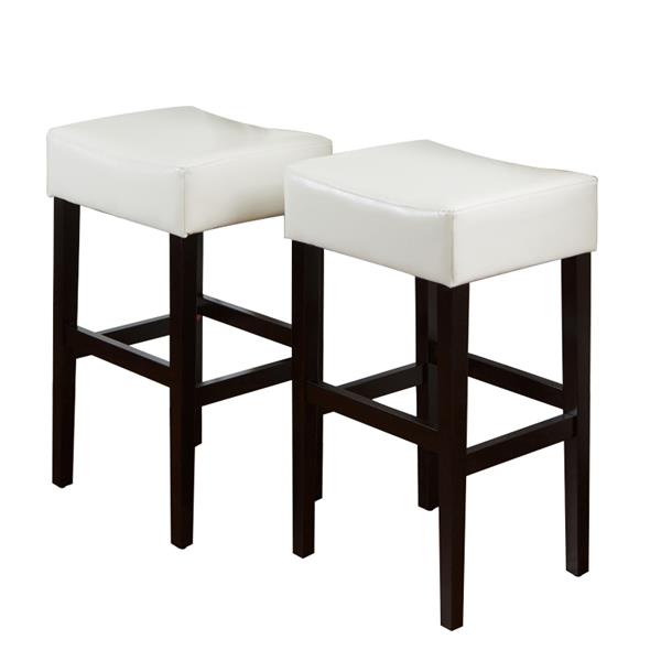 Best Ing Home Decor Fern Leather, White Leather Bar Height Chairs