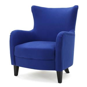 Fauteuil d'appoint en tissu Anne de Best Selling Home Decor, bleu royal
