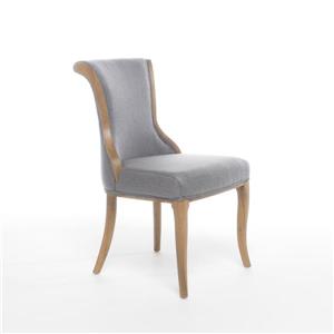 Chaise de salle à manger Lorenzo de Best Selling Home Decor, tissu gris pâle, ens. de 2