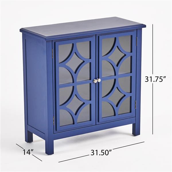 Best Selling Home Decor Ruby Cabinet - 2-Door - Navy Blue