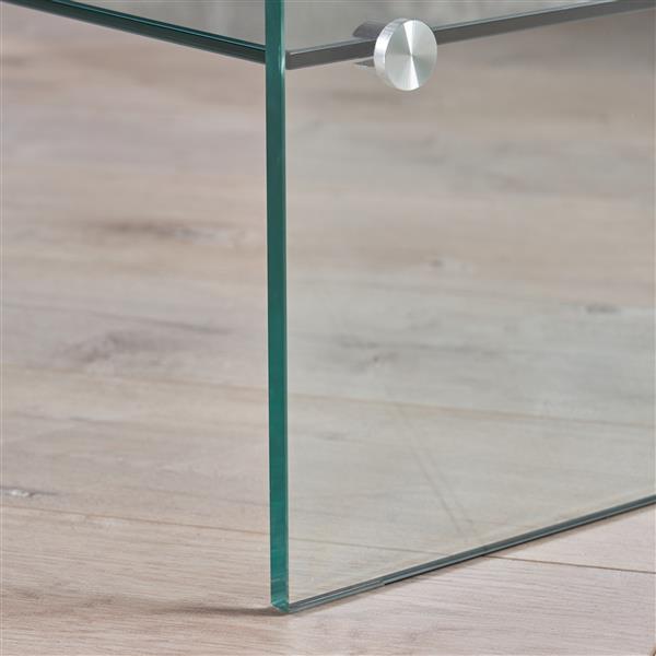Best Selling Home Decor Laraine Coffee Table - Tempered Glass