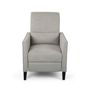 Fauteuil inclinable contemporain en tissu Irene de Best Selling Home Decor, gris