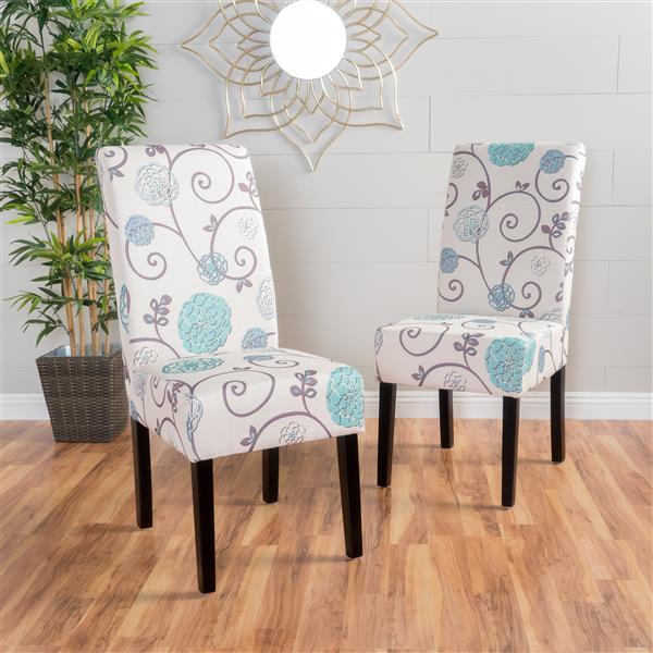 Best Selling Home Decor Beluga Fabric Dining Chair - Cream - Set of 2
