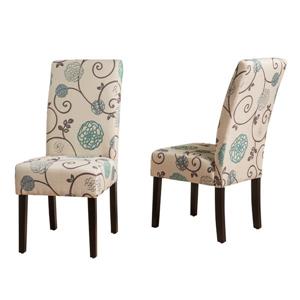 Chaise de salle à manger Beluga de Best Selling Home Decor, tissu crème, ens. de 2