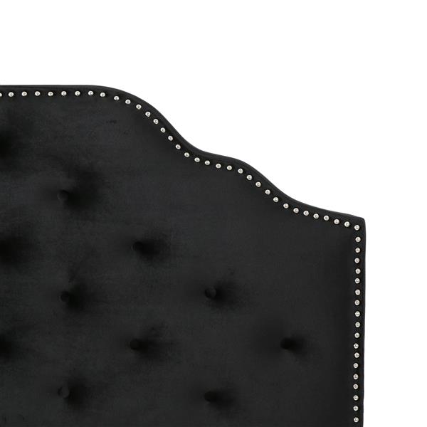 Best Selling Home Decor Felix Tufted Fabric Headboard - Queen - Beige/Gray
