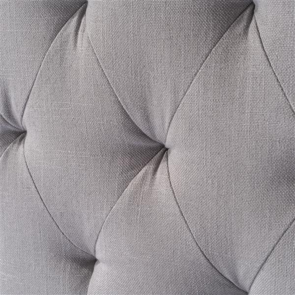 Best Selling Home Decor Felix Tufted Fabric Headboard - Queen - Beige/Gray