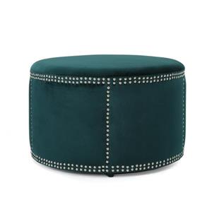Ottomane en velours Josh de Best Selling Home Decor, vert