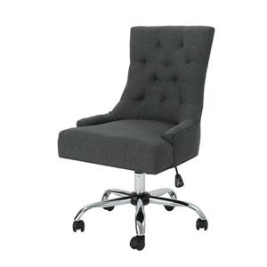 Best Selling Home Decor Ishtar Office Chair - Dark Gray and Chrome