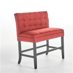 Tabouret en tissu Samuel de Best Selling Home Decor, red