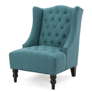 Fauteuil d'appoint en tissu Elise de Best Selling Home Decor, turquoise