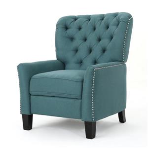Fauteuil inclinable en tissu Jasmine de Best Selling Home Decor, turquoise