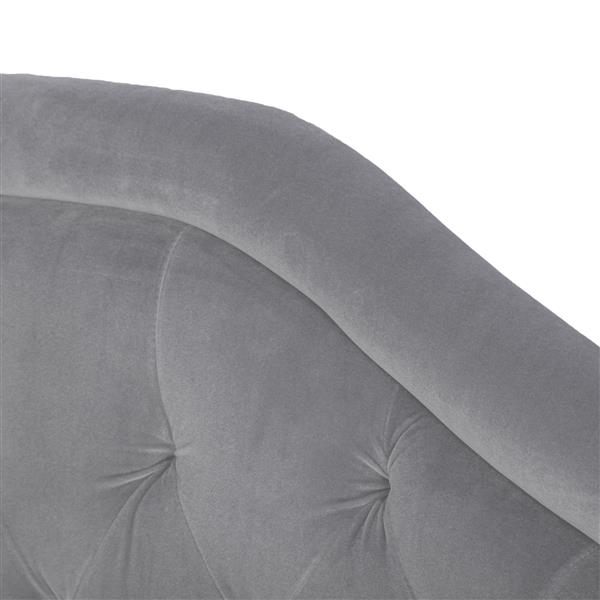 Best Selling Home Decor Felix Tufted Fabric Headboard - Queen - Light Gray