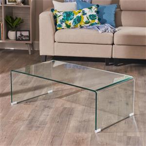 Best Selling Home Decor Dione Coffee Table - Tempered Glass