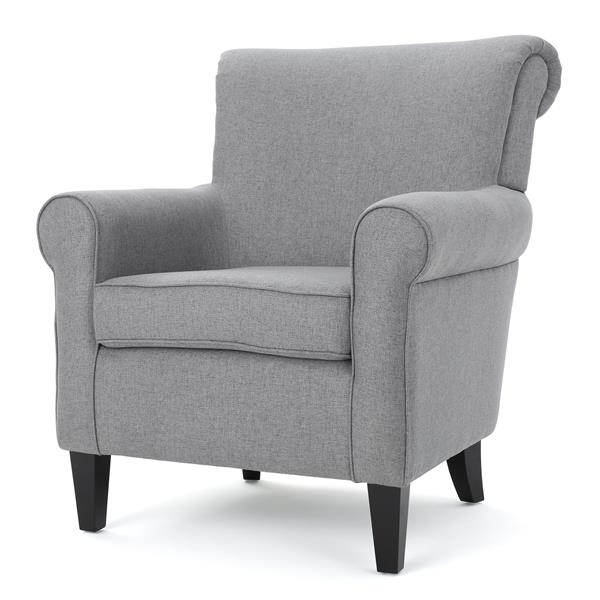 Best Selling Home Decor Roseville Fabric Accent Chair Gray 300164 RONA