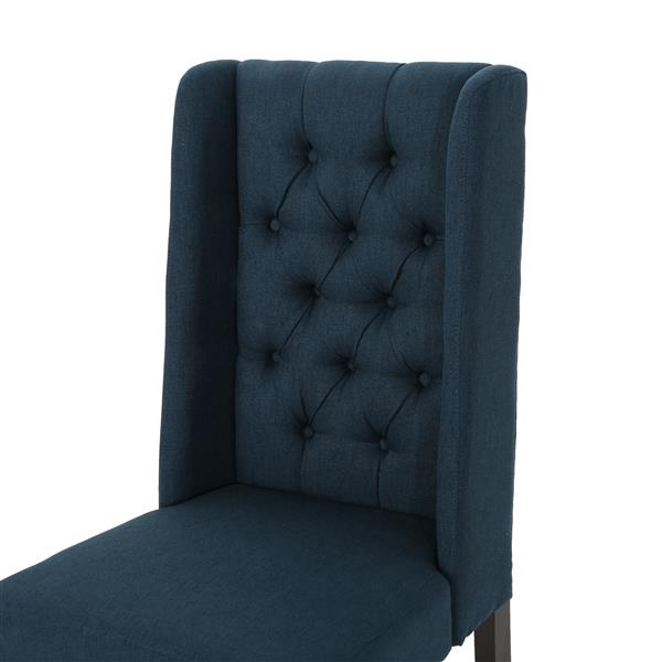 Chaise de salle à manger Pensacola de Best Selling Home Decor, tissu bleu, ens. de 2