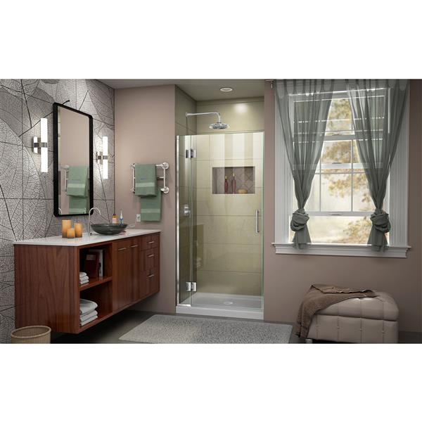 DreamLine Unidoor-X Shower Door - 33-in x 72-in - Chrome