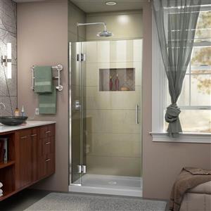 DreamLine Unidoor-X Shower Door - 33-in x 72-in - Chrome