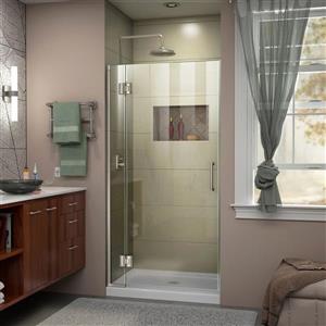 DreamLine Unidoor-X Shower Door - 34-in x 72-in - Brushed Nickel