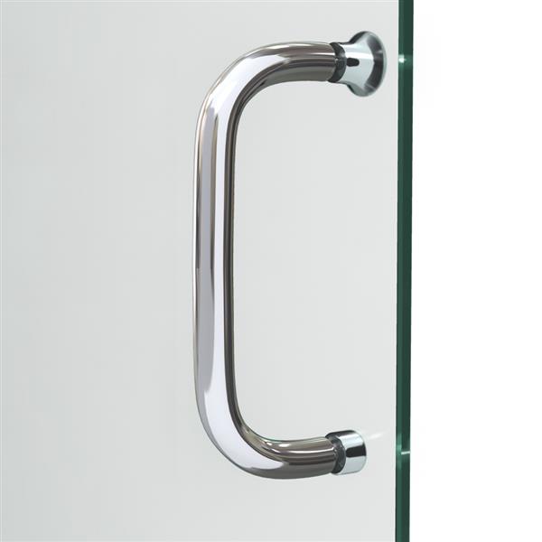 DreamLine Infinity-Z Alcove Shower Kit - 36-in x 60-in - Nickel