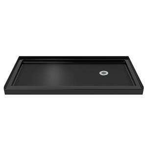 DreamLine SlimLine 32-in x 60-in Black Acrylic Alcove Shower Base