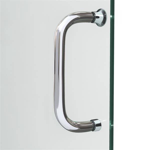 DreamLine Infinity-Z Alcove Shower Kit - 34-in x 60-in - Left Drain - Chrome